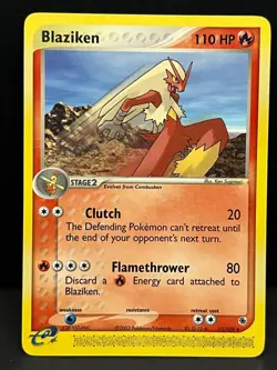 Blaziken 15/109 Rare Ruby & Sapphire Pokemon Lightly Played - Image 1