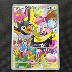 Pokemon TCG Ionos Wattrel 231/217 Ascended Hero’s Illustration Rare NM Condition - Image 1