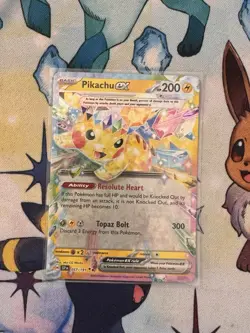 Pikachu ex 057/191 Double Rare Surging Sparks Pokemon Near Mint - Image 2