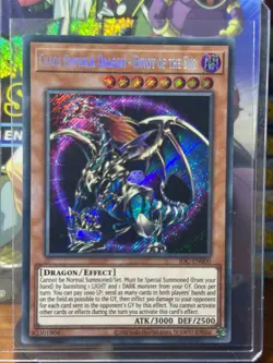 YUGIOH CHAOS EMPEROR DRAGON - ENVOY OF THE END SECRET RARE NEAR MINT IOC-EN000 - Image 1
