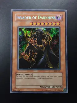 YUGIOH 2004 | INVADER OF DARKNESS | IOC-111 | NA OLD PRINT | HOLO BLEED | EX-NM - Image 1