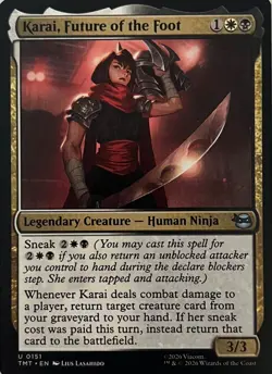 MTG: Handcrafted custom commander deck. Karan, Future of the Foot. Black/white. - Image 1