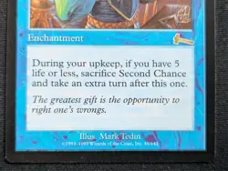 Second Chance - Urza's Legacy - NM - MTG - Magic the Gathering - Blue - Enchant - Image 2