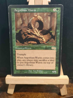 Argothian Wurm - Urza's Saga - Good/MP to LP - MTG - Image 1