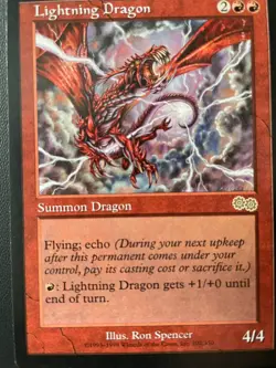 Lightning Dragon ~ Urza's Saga [ GOOD CONDITION ] [ Magic MTG ] - Image 1