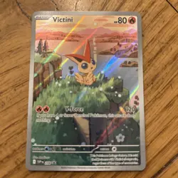 Victini SVP 208 Illustration Rare Black Star Promo Black & White Pokemon TCG - Image 1