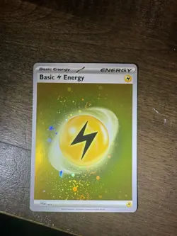 Pokemon Scarlet & Violet 151 Basic Lightning Energy 004 Cosmos Holo 4 Swirls🔥 - Image 3