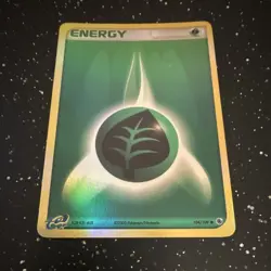 Grass Energy 104/109 EX Ruby & Sapphire Reverse Holo Pokemon TCG English - Image 2