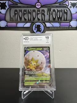 Eldegoss V 2020 Pokemon Sword & Shield Rebel Clash 19/192 BCCG 10 Mint - Image 1