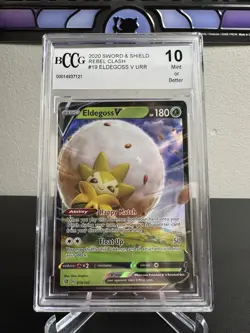 Eldegoss V 2020 Pokemon Sword & Shield Rebel Clash 19/192 BCCG 10 Mint - Image 2