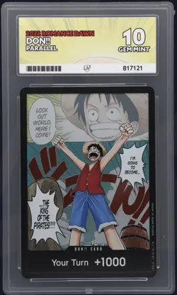 2022 One Piece Romance Dawn OP01 Don!! Card Monkey D. Luffy Alt Art Ace 10 - Image 2