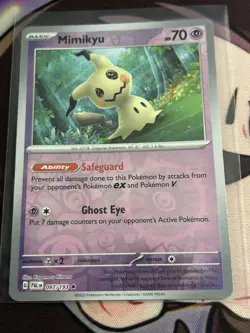 Mimikyu - 037/091 - Reverse Holo - Paldean Fates - NM/M - Pokemon Card - Image 1