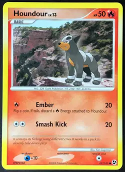 4X Pokemon Card Houndour LV.13 Great Encounters 69/106 NEAR MINT Non-Holo Common - Image 1