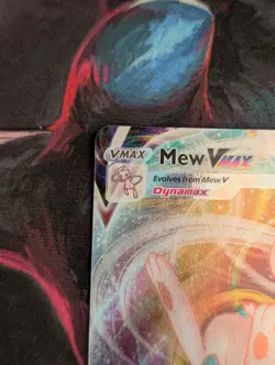 Pokemon TCG Fusion Strike Mew VMAX Ultra Rare Card 114/264 NM - Image 4