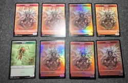 MTG Foundation Token lot 8 total-4 foils Zombie/Goblin and Zombie/insect - Image 3