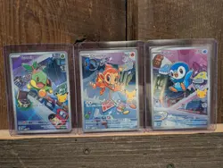 Pokemon First Partner Illustration Sinnoh Starter Set - Turtwig Chimchar Piplup! - Image 1