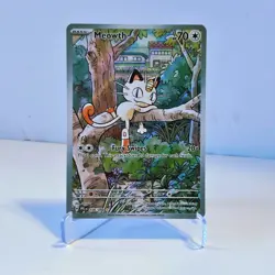 MEOWTH 106/094 ILLUSTRATION RARE PHANTASMAL FLAMES POKEMON TCG FRESH PULL NM/M - Image 2