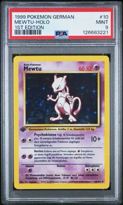 1999 Pokemon 1st Edition Mewtwo PSA 9 #10 Mewtu 🔥US SHIPPER🔥 - Image 1