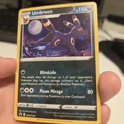 Umbreon Pokemon SWSH129 Black Star Promo With HD Swirl Eeveelution - Image 1