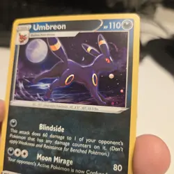 Umbreon Pokemon SWSH129 Black Star Promo With HD Swirl Eeveelution - Image 2