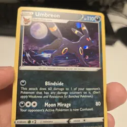 Umbreon Pokemon SWSH129 Black Star Promo With HD Swirl Eeveelution - Image 3