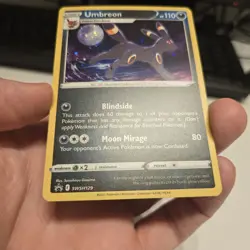Umbreon Pokemon SWSH129 Black Star Promo With HD Swirl Eeveelution - Image 4