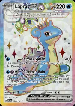 Lapras ex 158/142 Ultra Rare Stellar Crown Pokemon Holo NM/M - Image 3