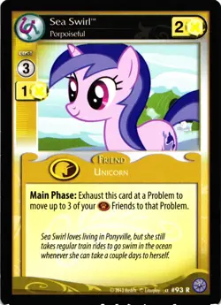 My Little Pony CCG Sea Swirl Porpoiseful Rare Card - Image 1