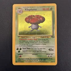 Pokemon TCG Vileplume Holo Rare Jungle 15/64 Unlimited Card 1999 - Image 1