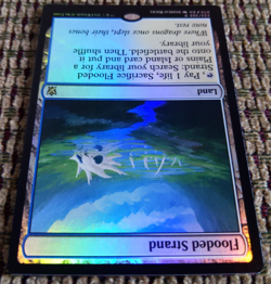 Flooded Strand FOIL – MTG Khans of Tarkir – NM – Commander Fetch Land Foil - Image 3