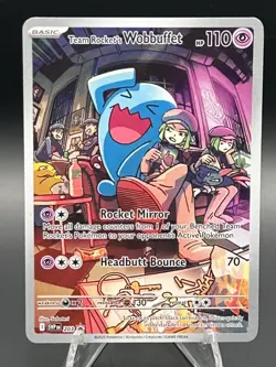 Pokemon TCG Card Team Rocket's Wobbuffet Destined Rivals Promo SVP 203 - Image 1