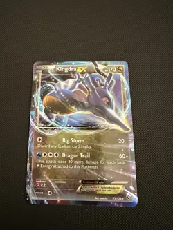 Pokemon TCG Kingdra-EX Fates Collide 73/124 NM Holo EX - Image 1