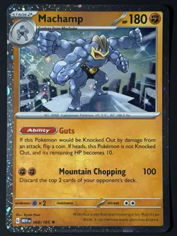Machamp 068/165 Cosmos Holo Sam's Club 151 Exclusive Promo Pokemon TCG SWIRL 🌀 - Image 1