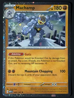 Machamp 068/165 Cosmos Holo Sam's Club 151 Exclusive Promo Pokemon TCG SWIRL 🌀 - Image 2