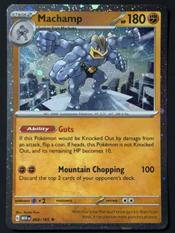 Machamp 068/165 Cosmos Holo Sam's Club 151 Exclusive Promo Pokemon TCG SWIRL 🌀 - Image 5