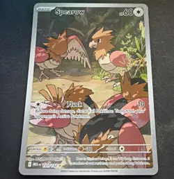Pokemon Spearow 151/132 Me01: Mega Evolution Illustration Rare Holo 60 HP - Image 1