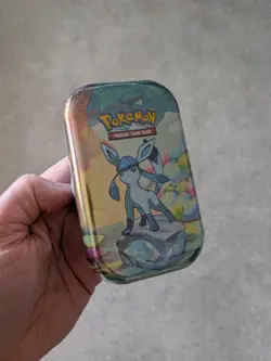 Pokemon TCG Prismatic Evolutions Glaceon Mini Tin - Brand New & Sealed - Image 1
