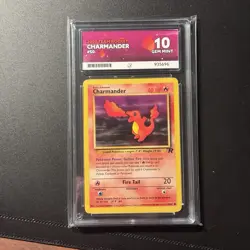 Pokemon Charmander Team Rocket 2000 WOTC 50/82 Ace Gem Mint 10 Pop 3 - Image 3