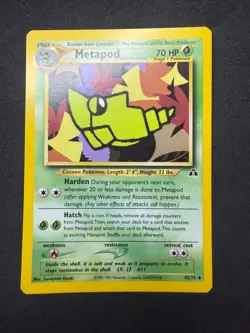 Metapod 42/75 | Neo Discovery | Uncommon | Pokemon Card | NM - Image 1