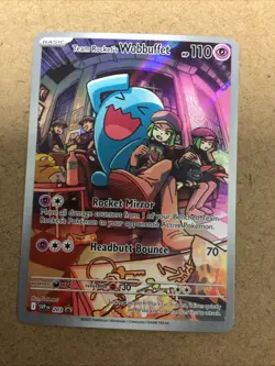 Pokemon TCG Destined Rivals Team Rockets Wobbuffet Promo Card 203 NM Condition - Image 1
