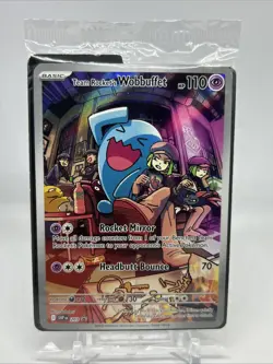 Pokemon TCG Destined Rivals - Team Rockets Wobbuffet Promo Card 203 SEALED - Image 1