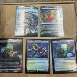 Magic The Gathering Lot Of 5 Rare Cards Borderless And More - Image 1