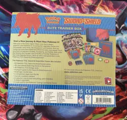 Sword & Shield Base Set Elite Trainer Box ETB Zamazenta Pokemon Sealed 820650104459 - Image 2