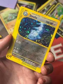 STEELIX H23/H32 Aquapolis HOLO SWIRL rare Pokemon TCG card NM+ CLEAN! - Image 2