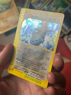 STEELIX H23/H32 Aquapolis HOLO SWIRL rare Pokemon TCG card NM+ CLEAN! - Image 4