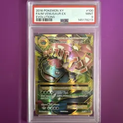 M Venusaur EX 100/108 - PSA 9 - 2016 Pokemon XY Evolutions Full Art Holo - Image 1