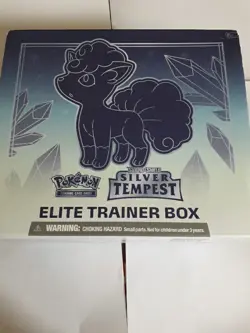POKEMON SWORD & SHIELD SILVER TEMPEST ELITE TRAINER BOX COMPLETE AS PICTURED - Image 1