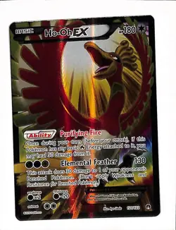 2016 POKEMON XY BREAKPOINT #121/122 HO-OH EX ULTRA RARE - Image 1