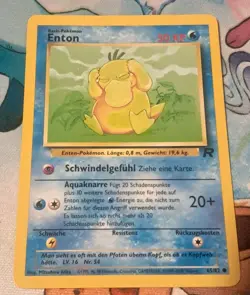 Pokemon TCG Psyduck Team Rocket 65/82 German Enton LP Regular Unlimited - Image 1