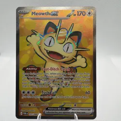 Pokemon TCG Meowth Ex Ultra Rare Perfect Order 107/088 NM+ - Image 1